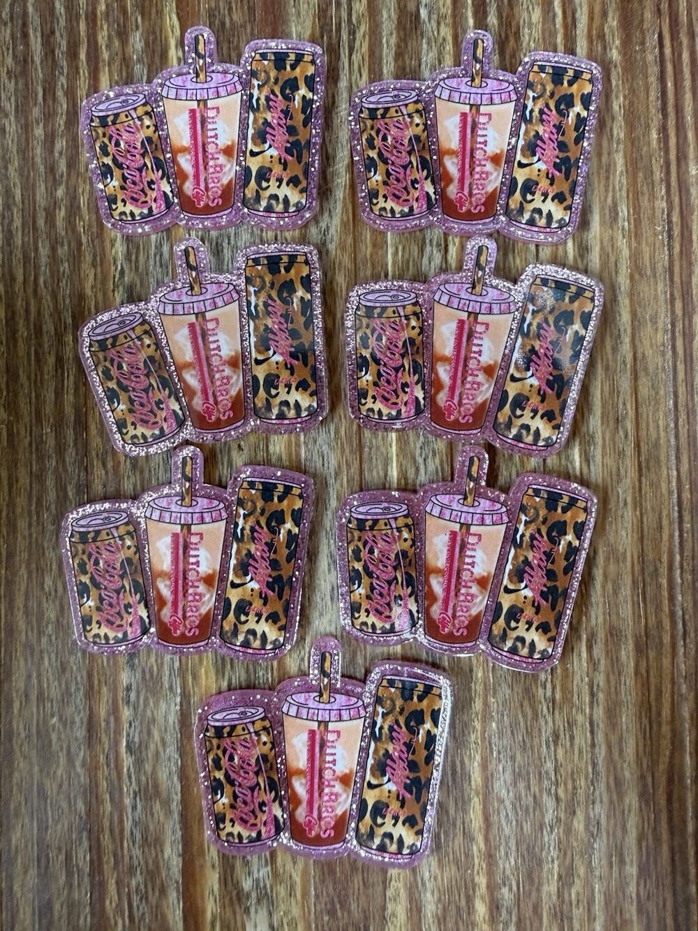 7 Pc Coke, Dutch Bros, Alani Acrylic Flatbacks